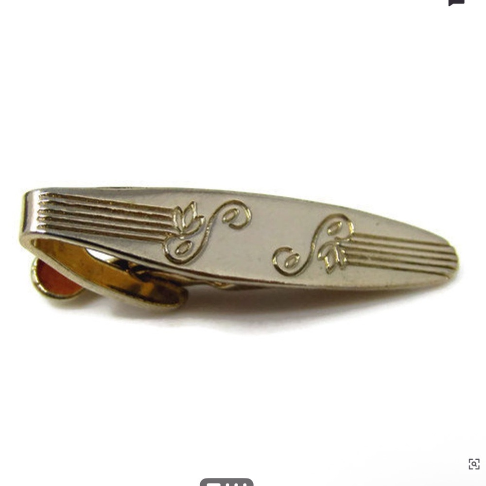 Gold Plated Vintage Necktie Pin